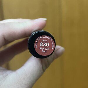 Revlon Super Lustrous Lipstick 830 Rich Girl Red SHEER NEW SEALED